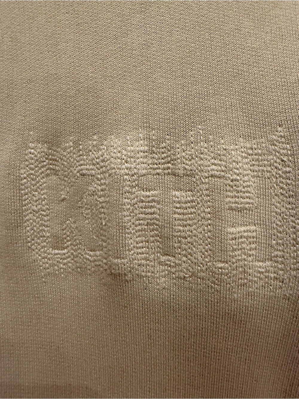 Kith Beige Textured Logo Crewneck Sweater - Men